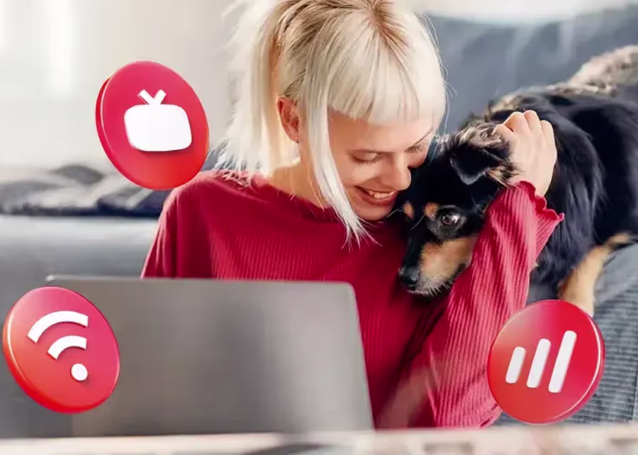 девушка с собакой